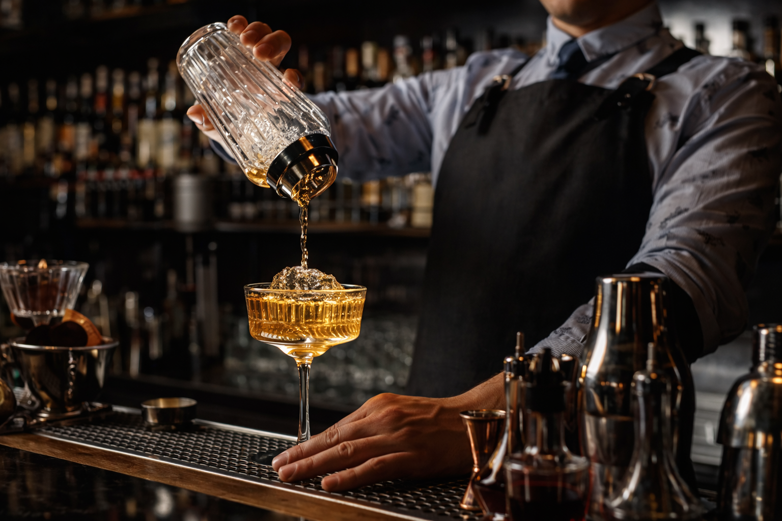 Professional bartending service at an event